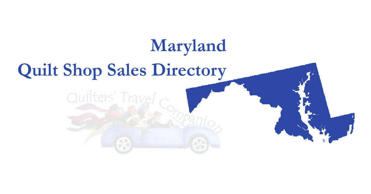 quilt shop sales of maryland